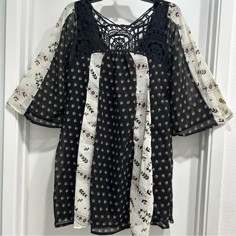 JAPNA Floral Boho Dress